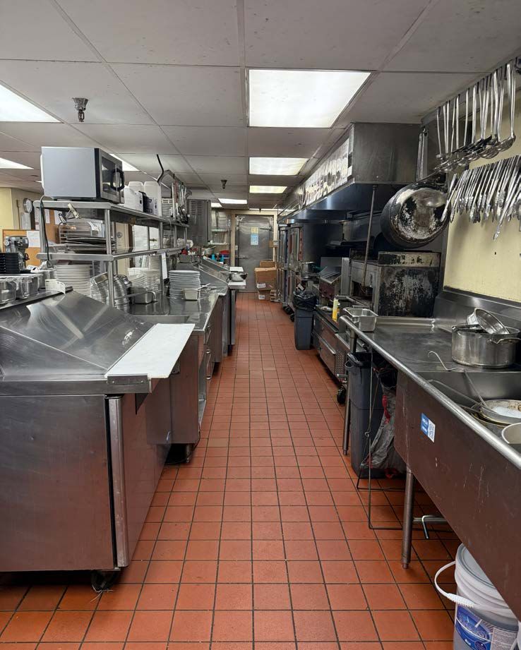 Existing kitchen line