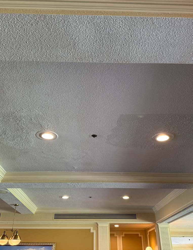 Ceiling water damage