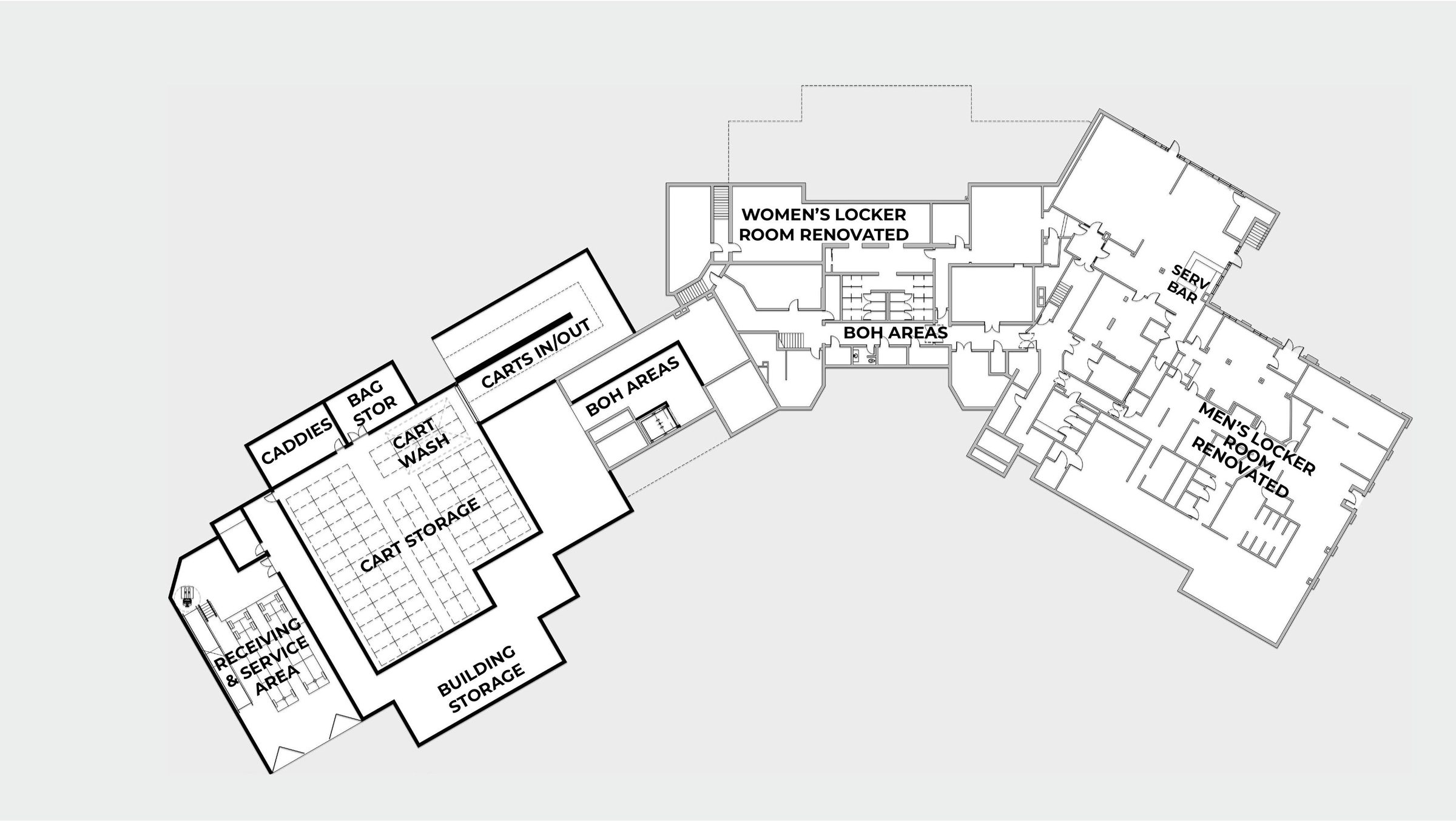 Phase 1 clubhouse lower level floor plan